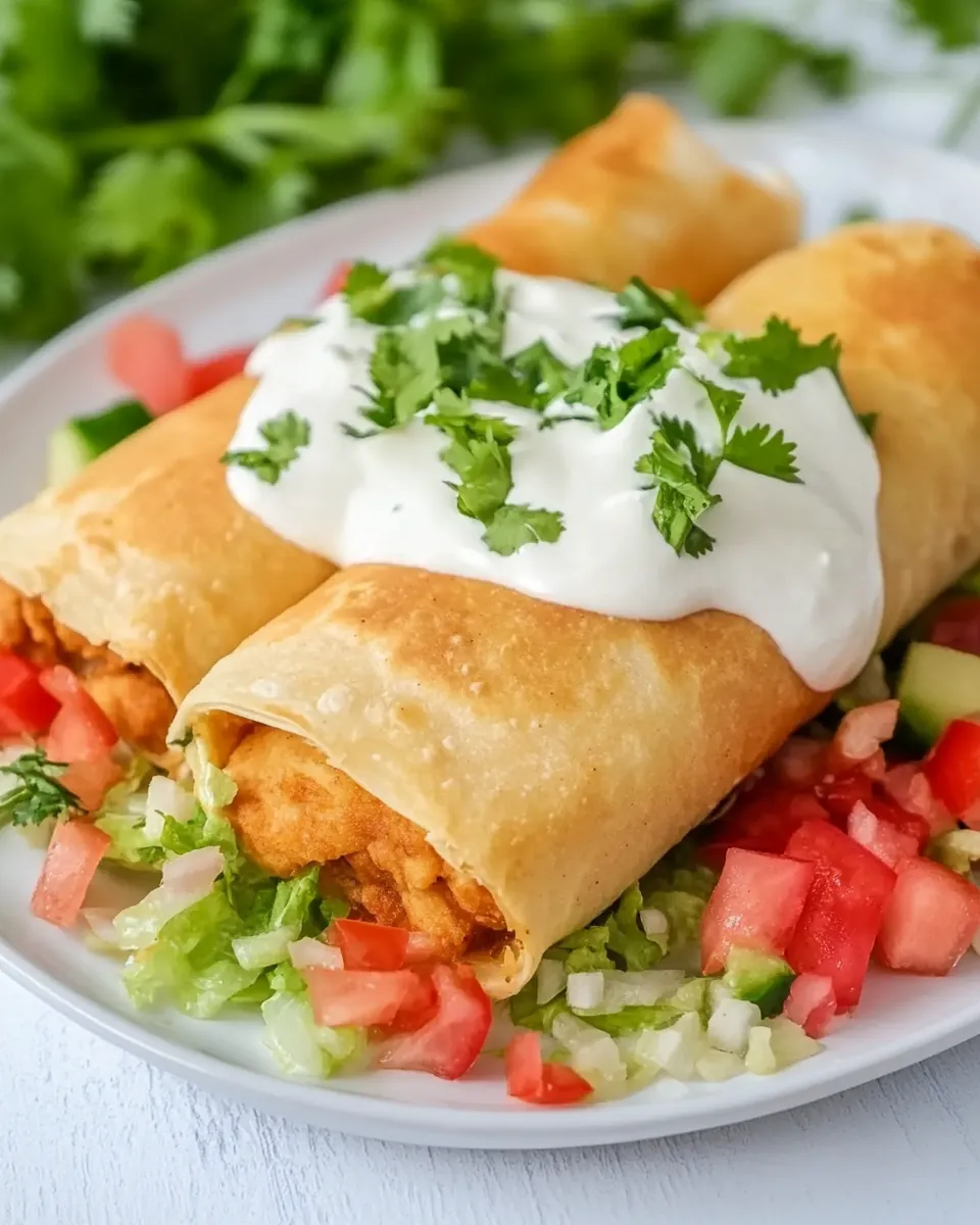 Chicken Chimichangas
