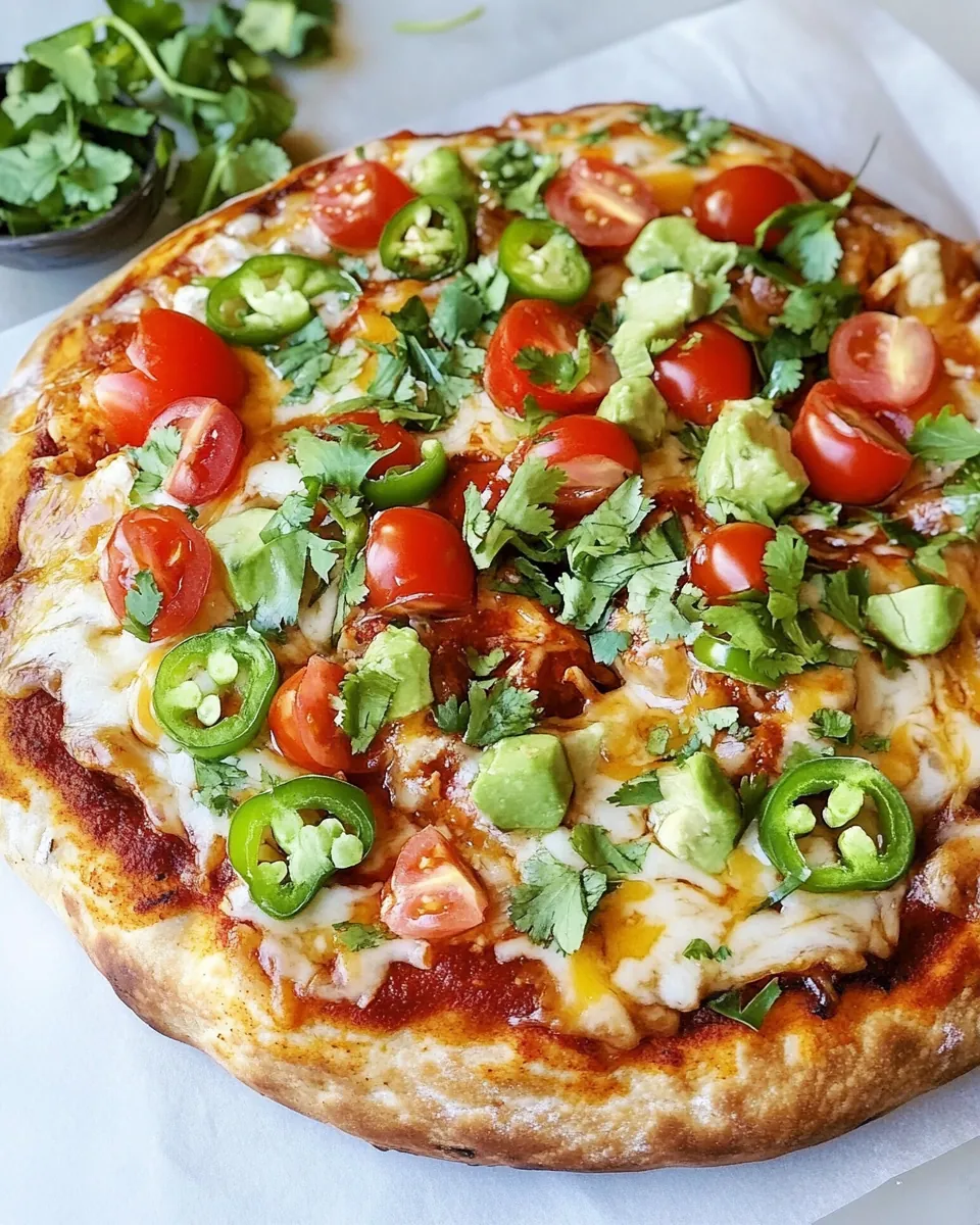 Chicken Enchilada Pizza
