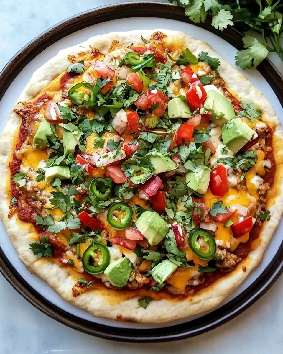 Chicken Enchilada Pizza