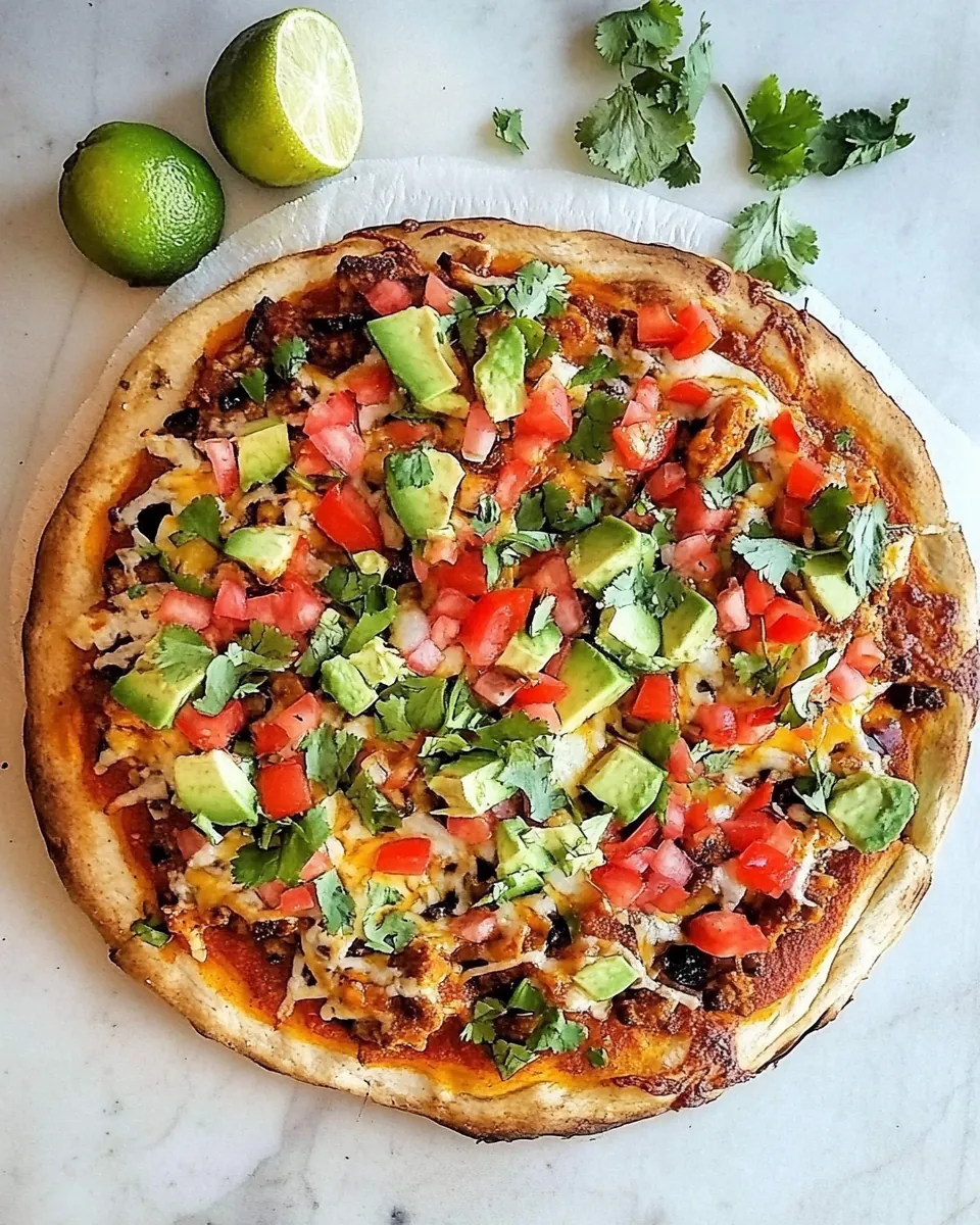 Chicken Enchilada Pizza