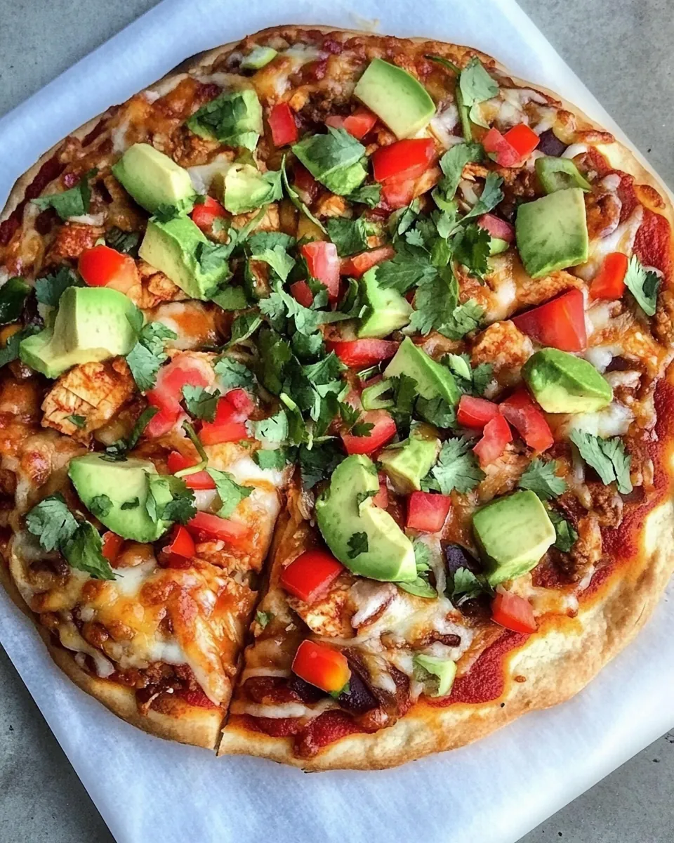 Chicken Enchilada Pizza