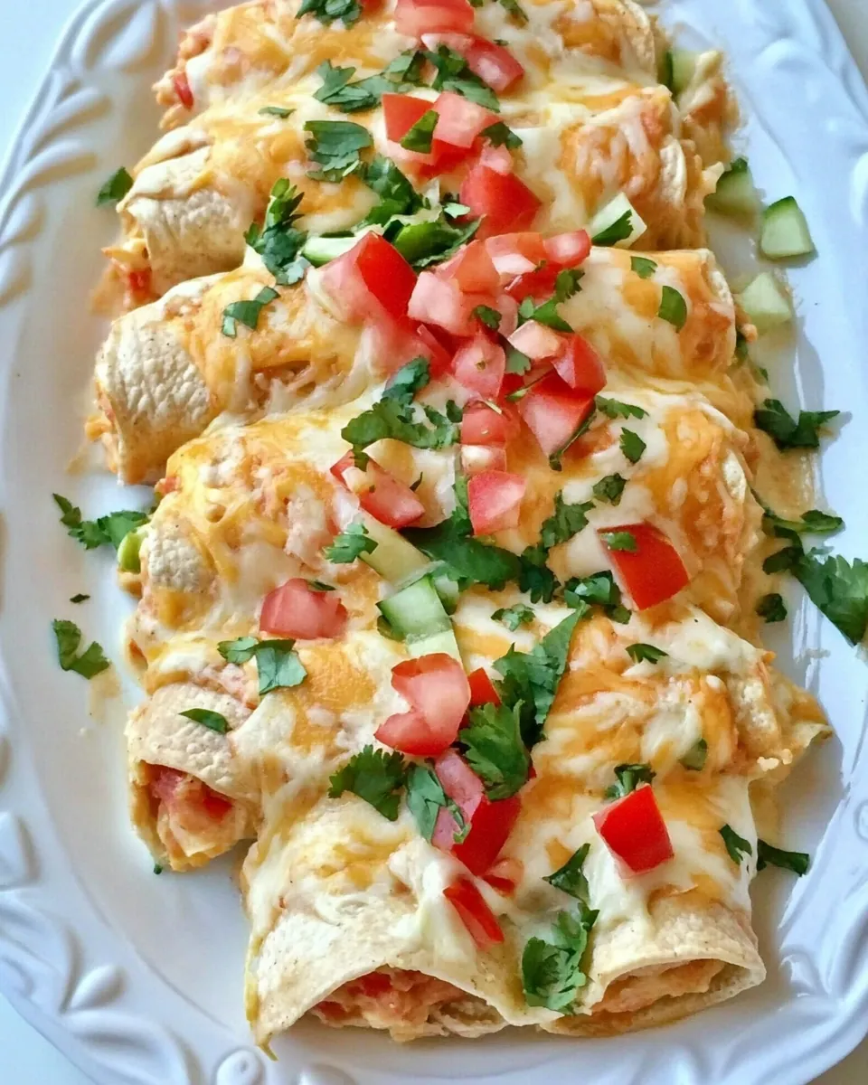 Chicken Enchilada Roll Ups