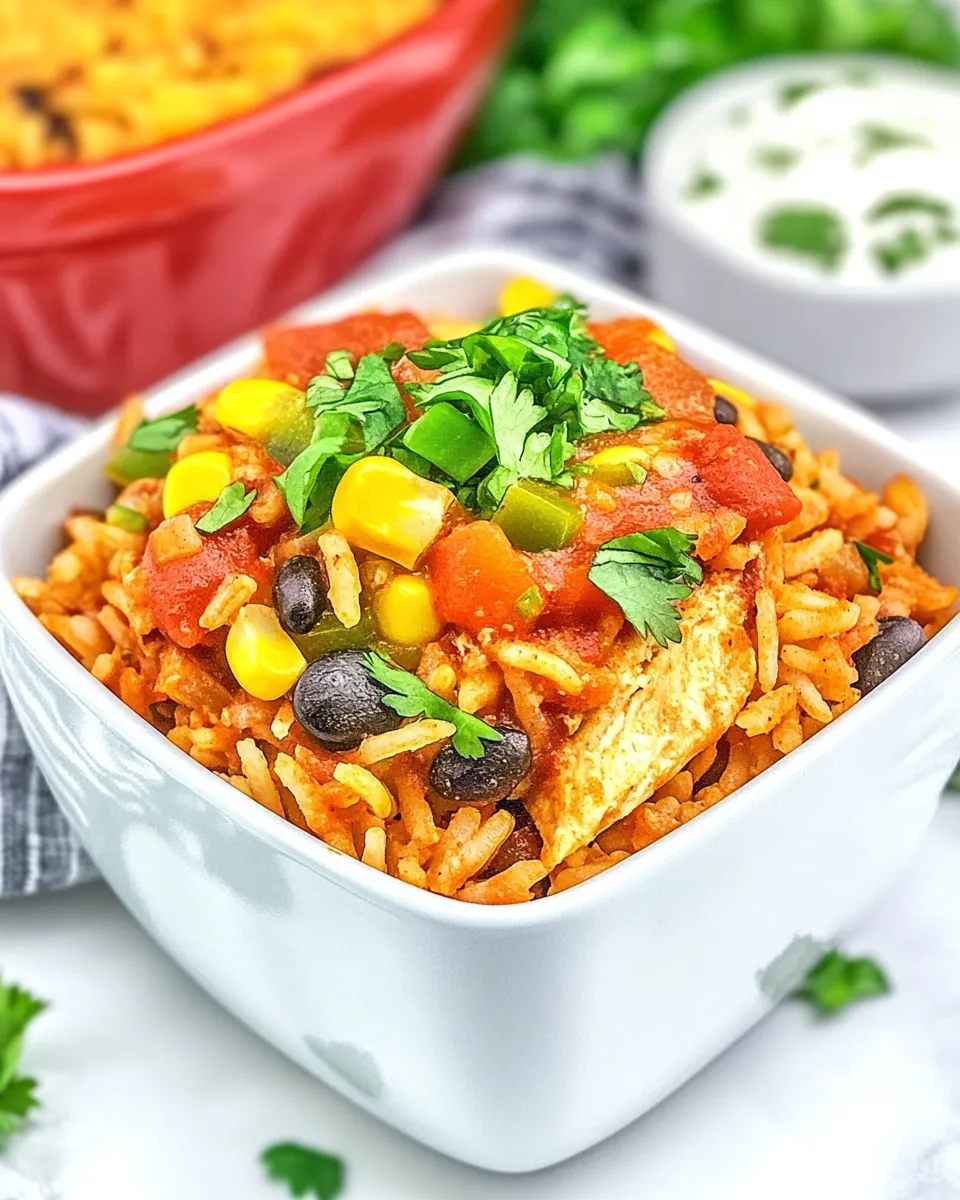 Chicken Enchilada Skillet Rice