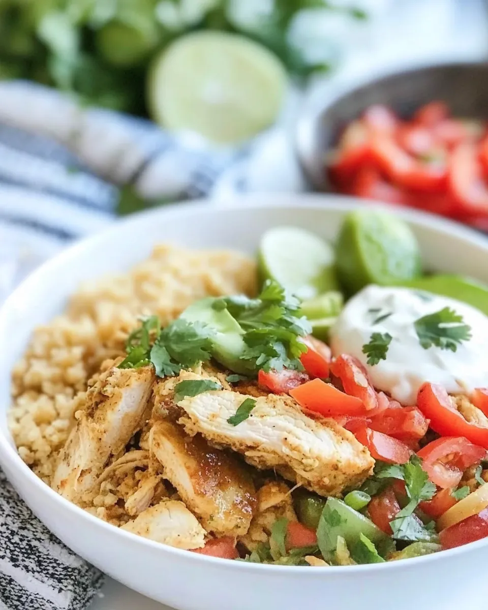 Chicken Fajita Bowl