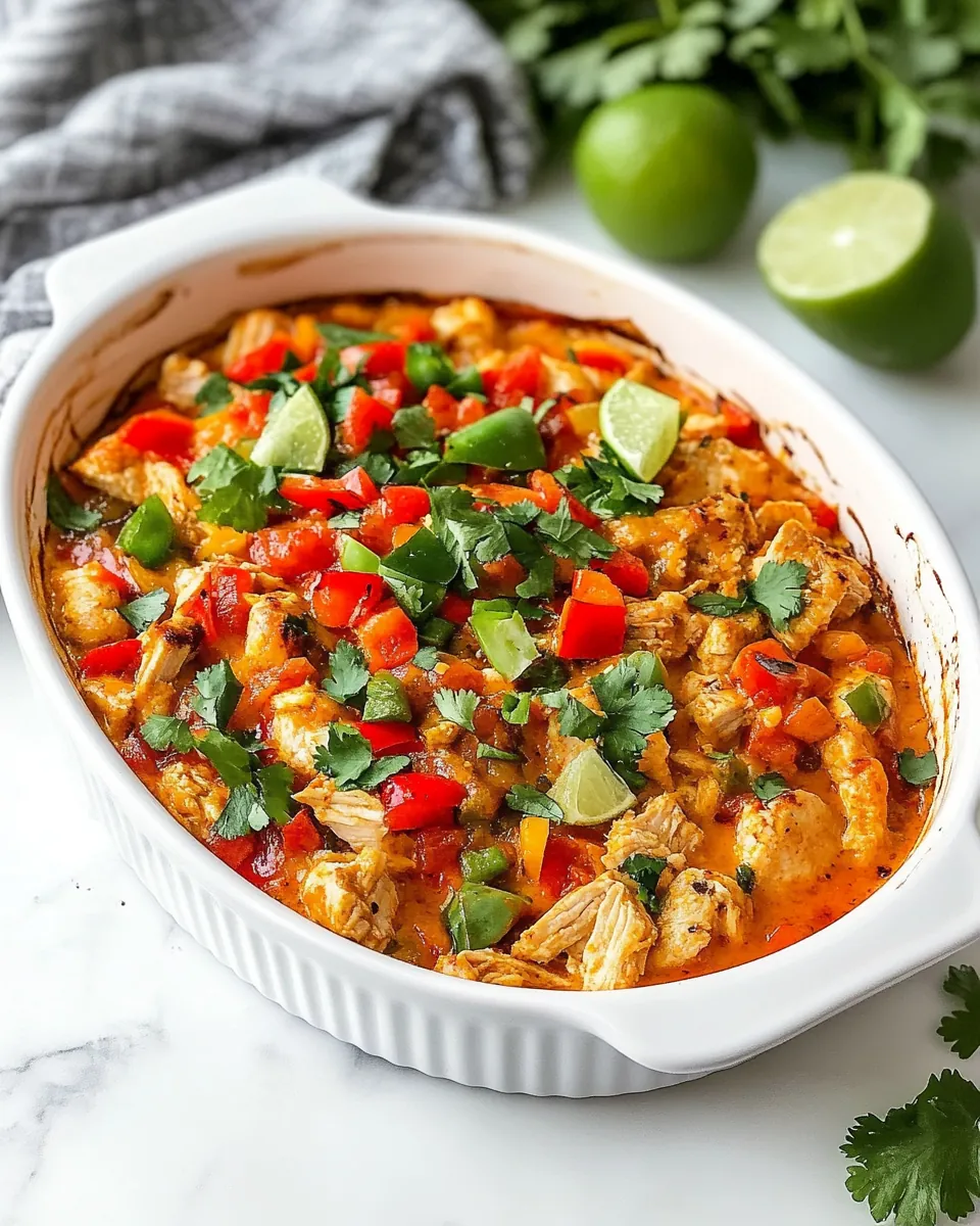 Chicken Fajita Casserole