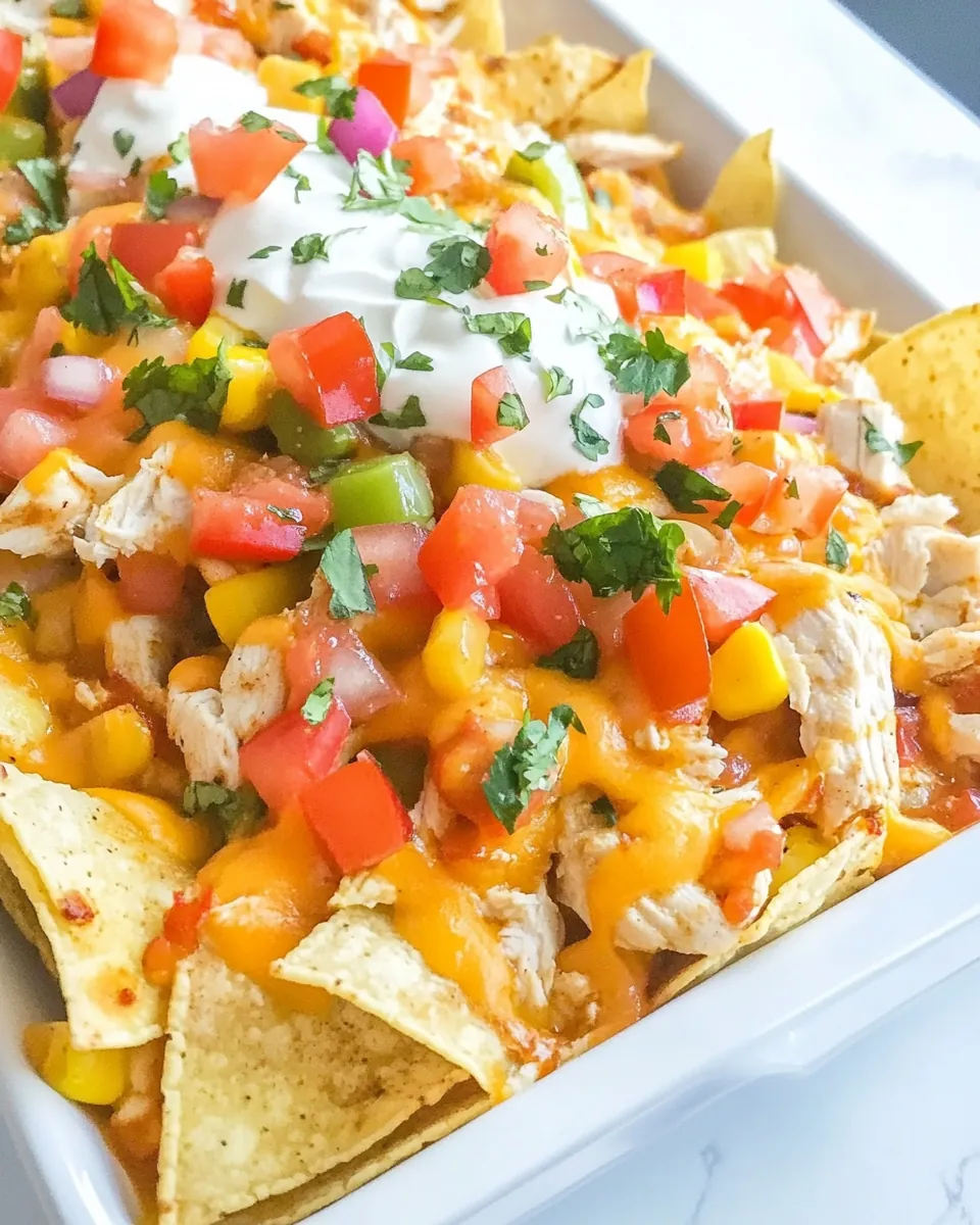 Chicken Fajita Nachos