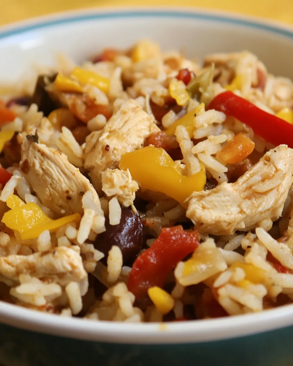 Chicken Fajita Rice Bowl