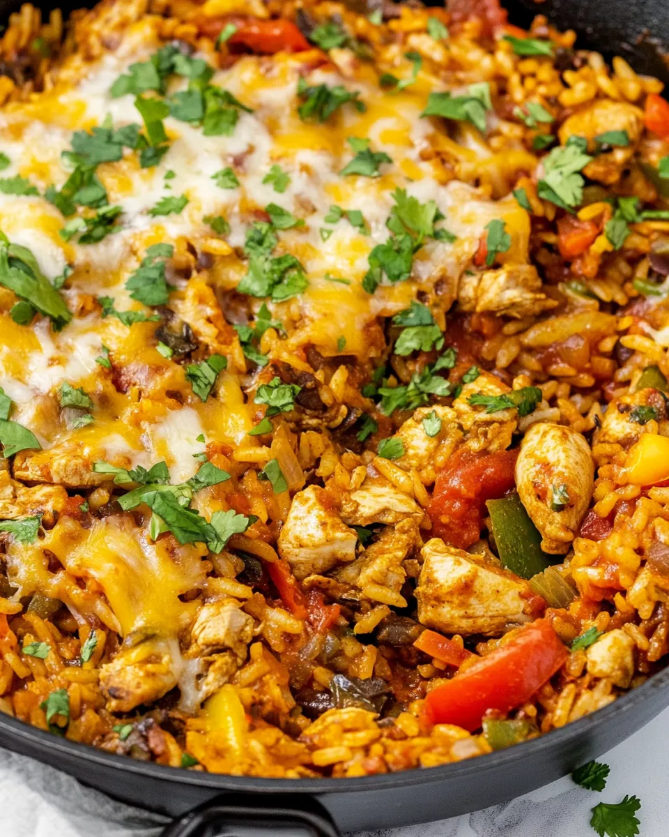 Chicken Fajita Rice Skillet