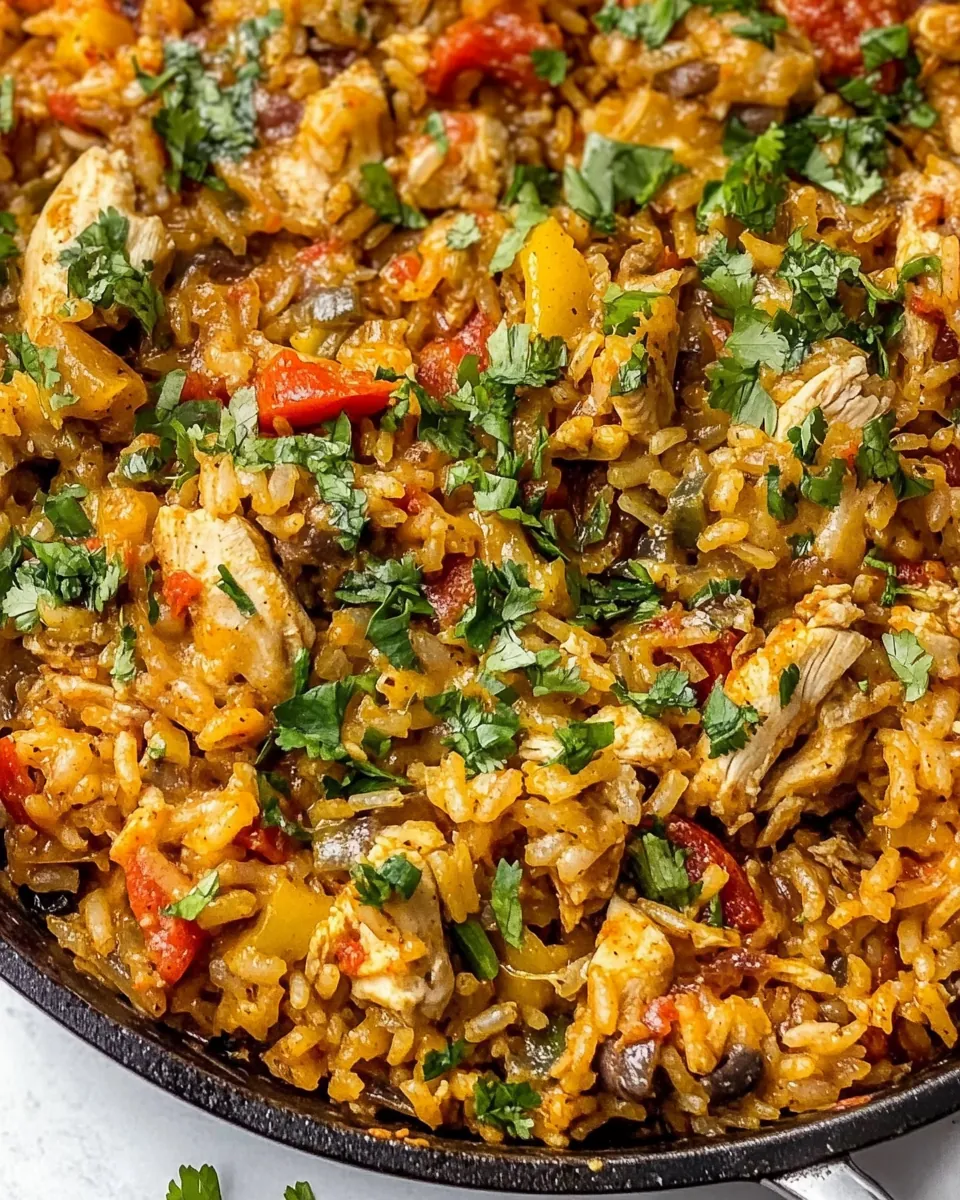 Chicken Fajita Rice Skillet
