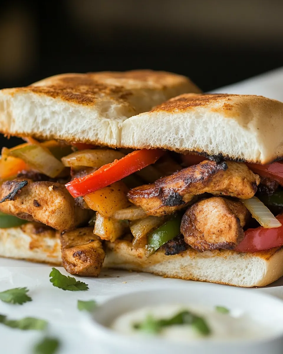 Chicken Fajita Sandwiches