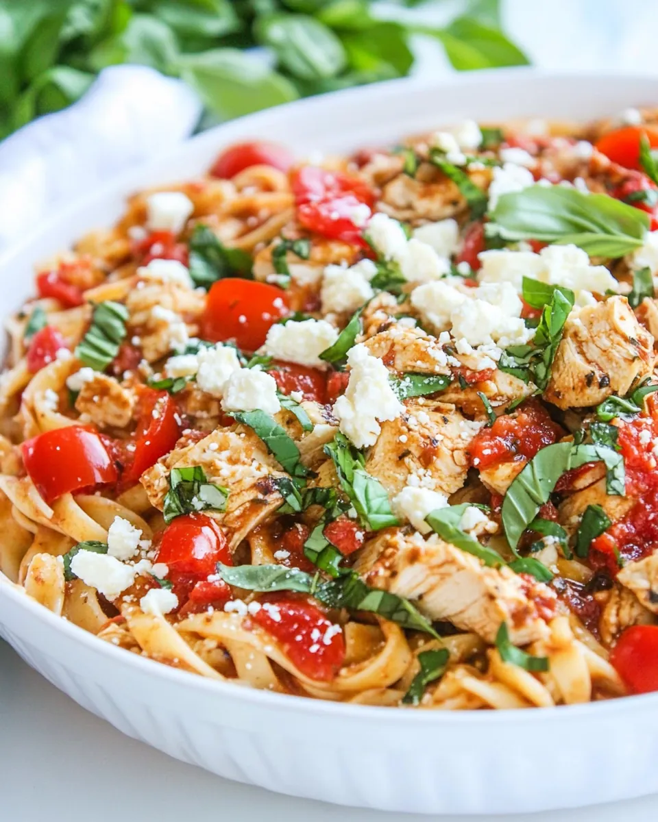 Chicken Feta Pasta