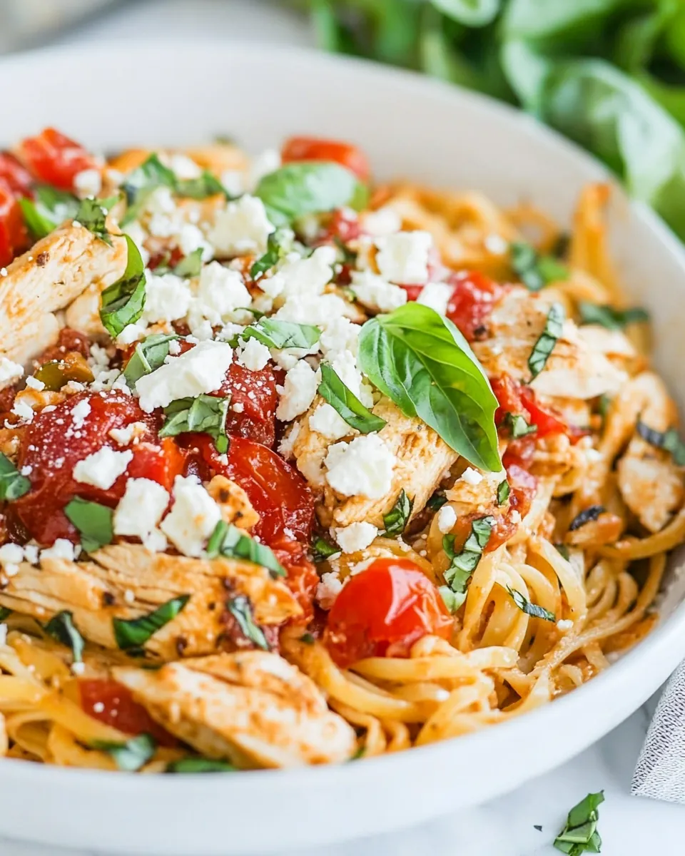 Chicken Feta Pasta