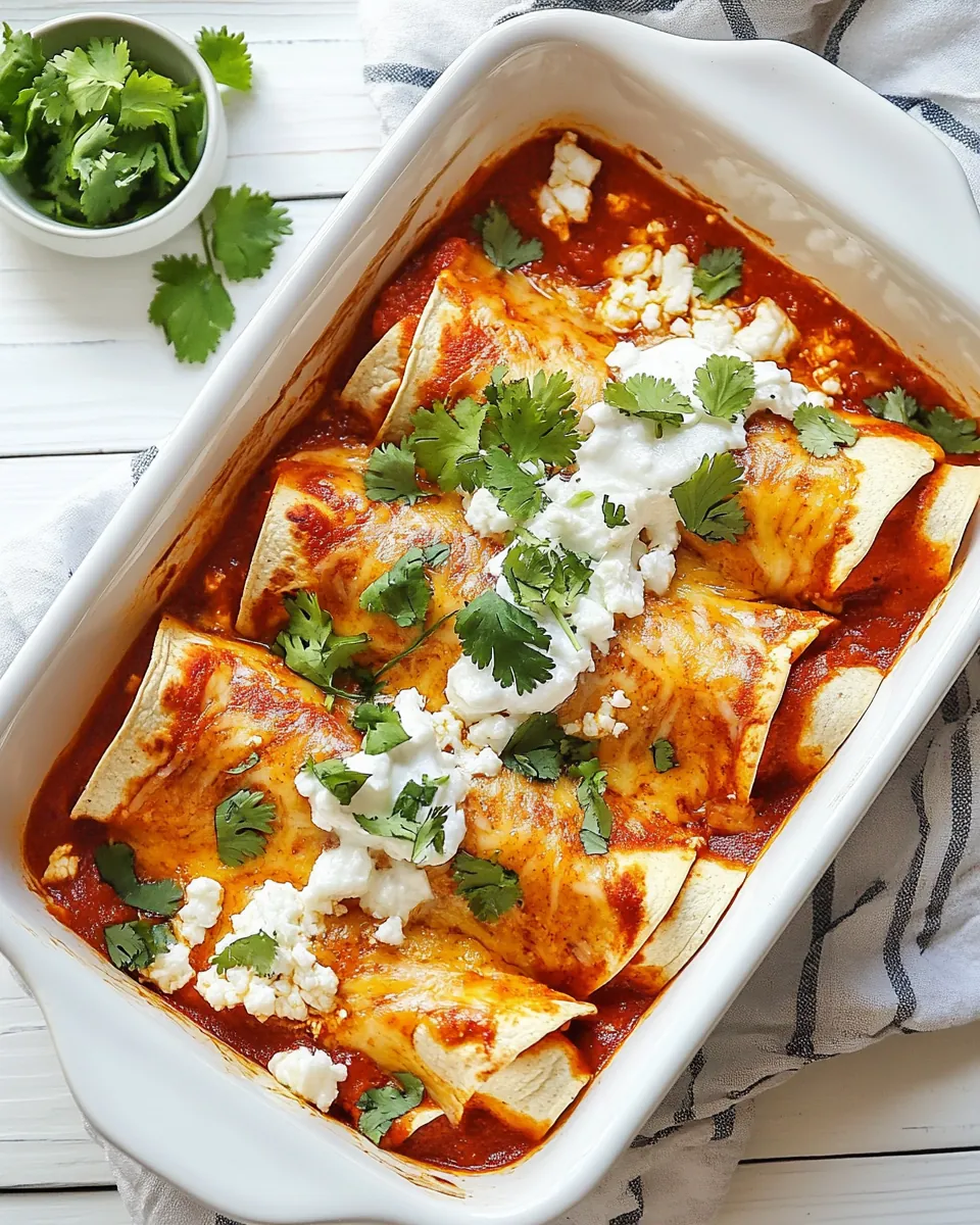 Chicken Goat Cheese Enchiladas