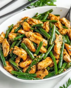 Chicken Green Bean Stir Fry