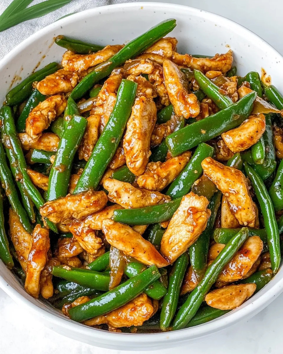 Chicken Green Bean Stir Fry