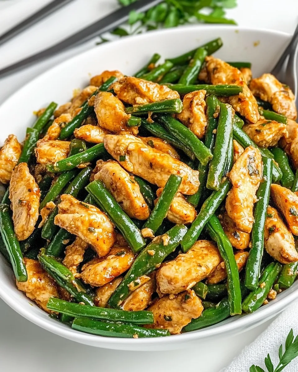 Chicken Green Bean Stir Fry