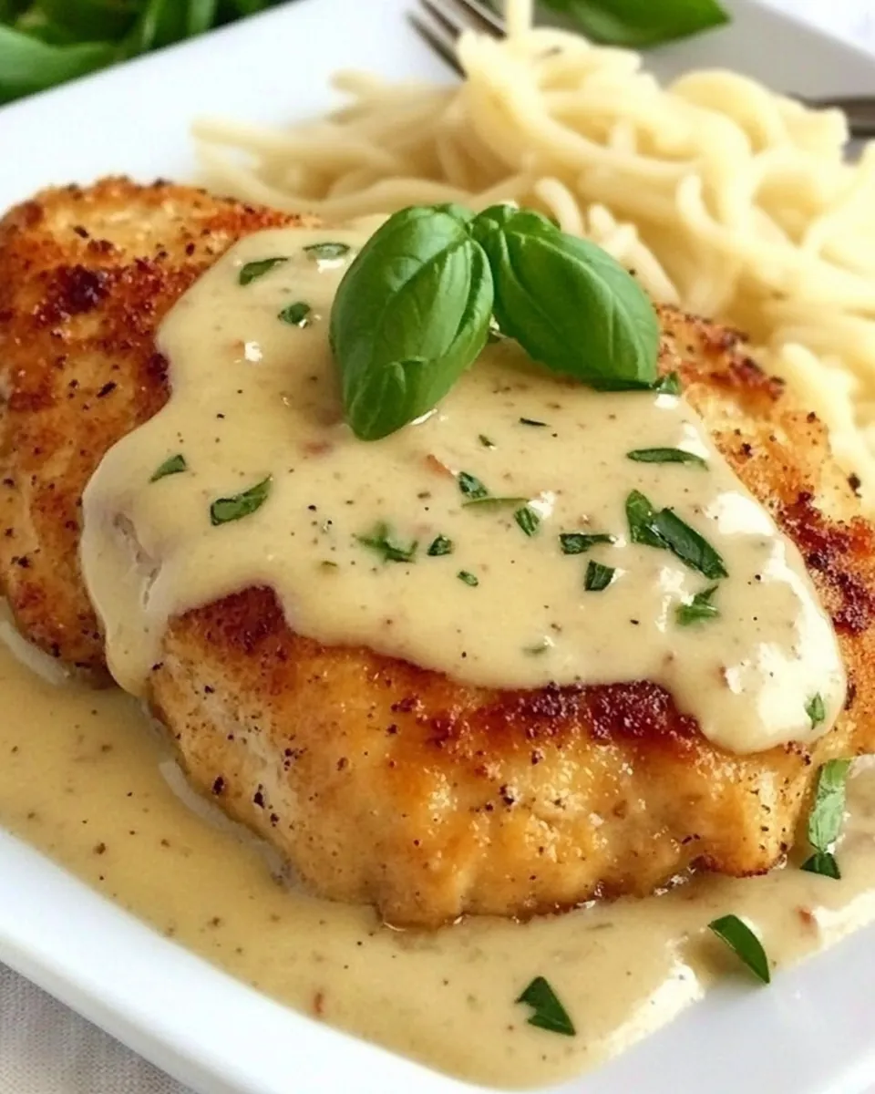 Chicken In Basil Cream Sauce