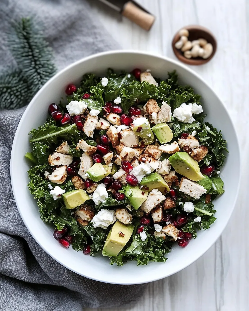 Chicken Kale Waldorf Salad