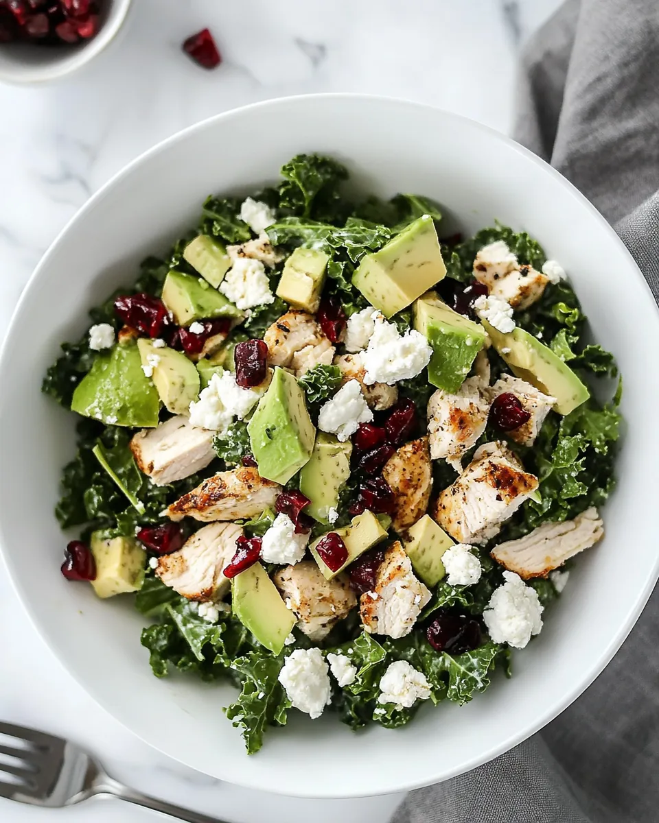 Chicken Kale Waldorf Salad