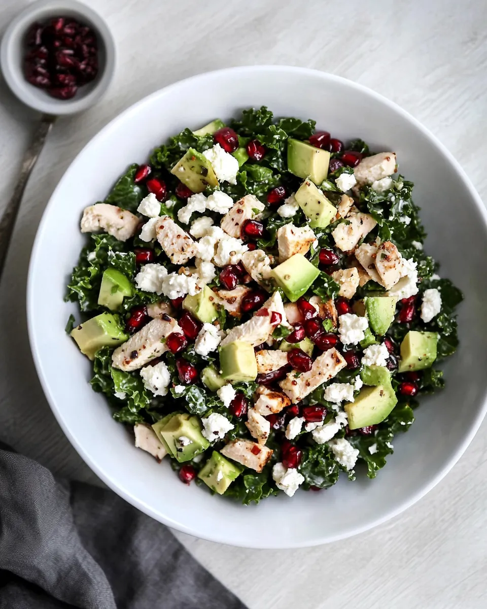 Chicken Kale Waldorf Salad
