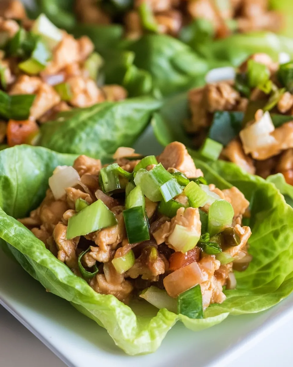 Chicken Lettuce Wraps