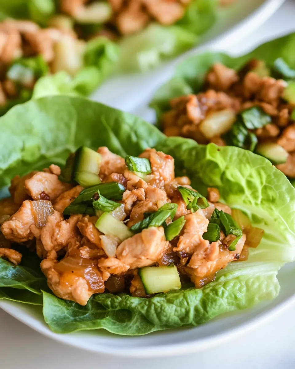 Chicken Lettuce Wraps