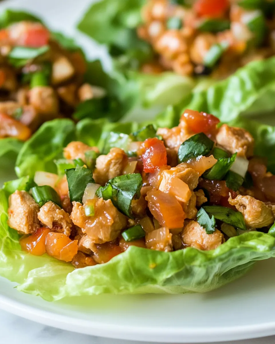 Chicken Lettuce Wraps