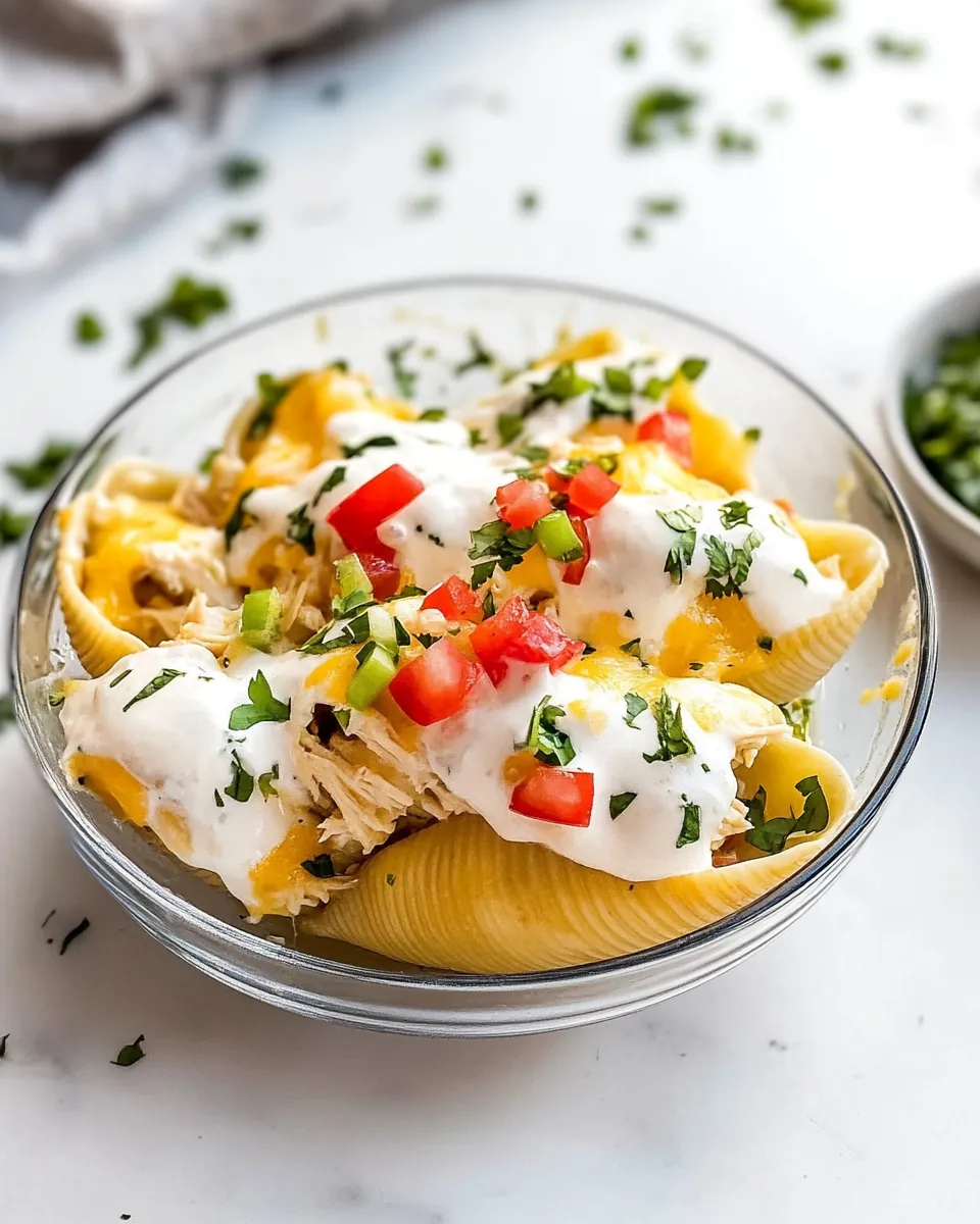 Chicken Mexican Stuffed Shells