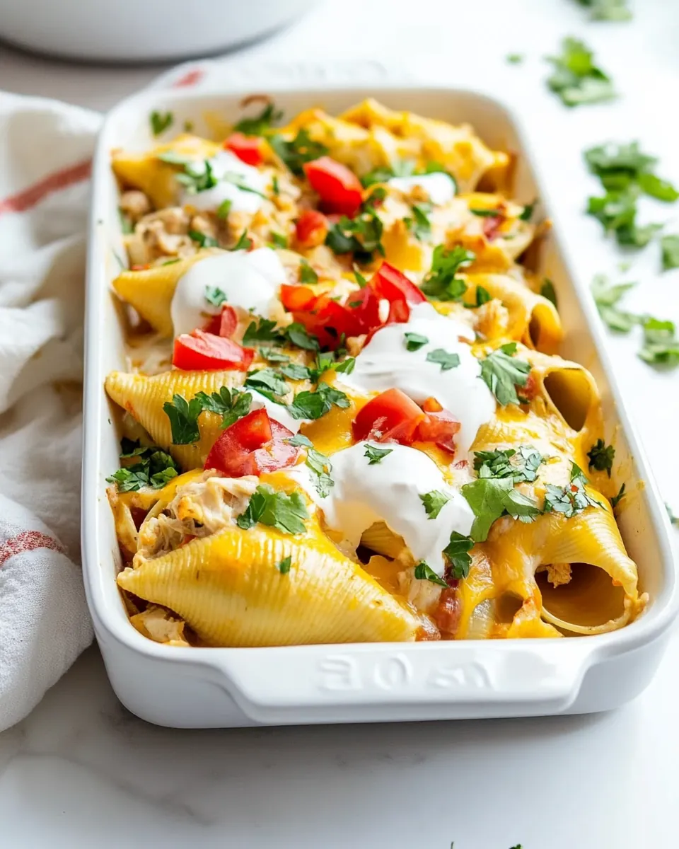 Chicken Mexican Stuffed Shells