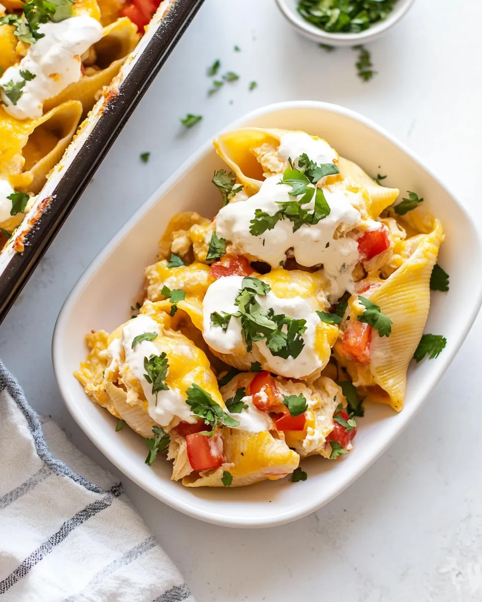 Chicken Mexican Stuffed Shells