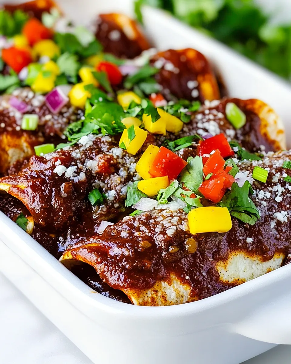 Chicken Mole Enchiladas