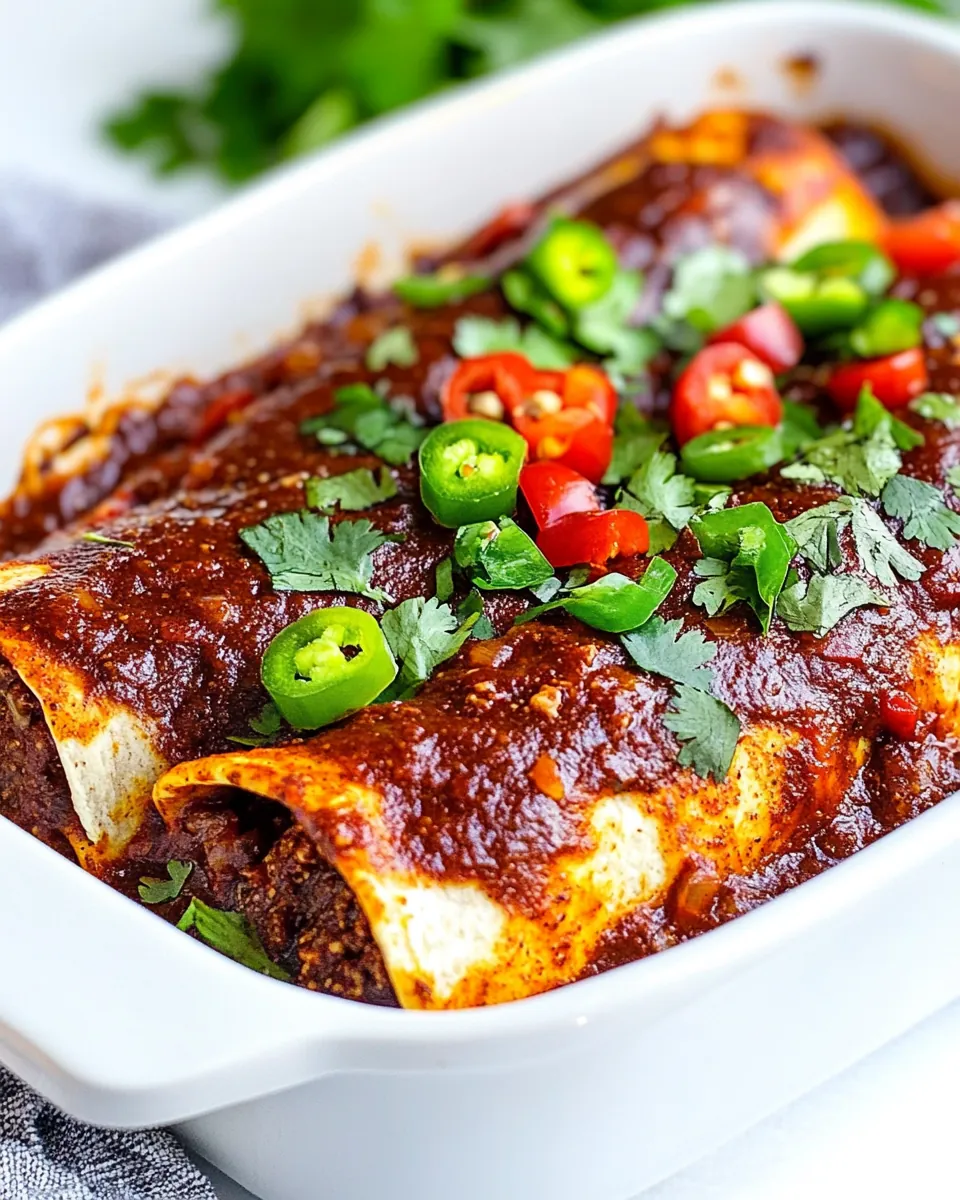 Chicken Mole Enchiladas