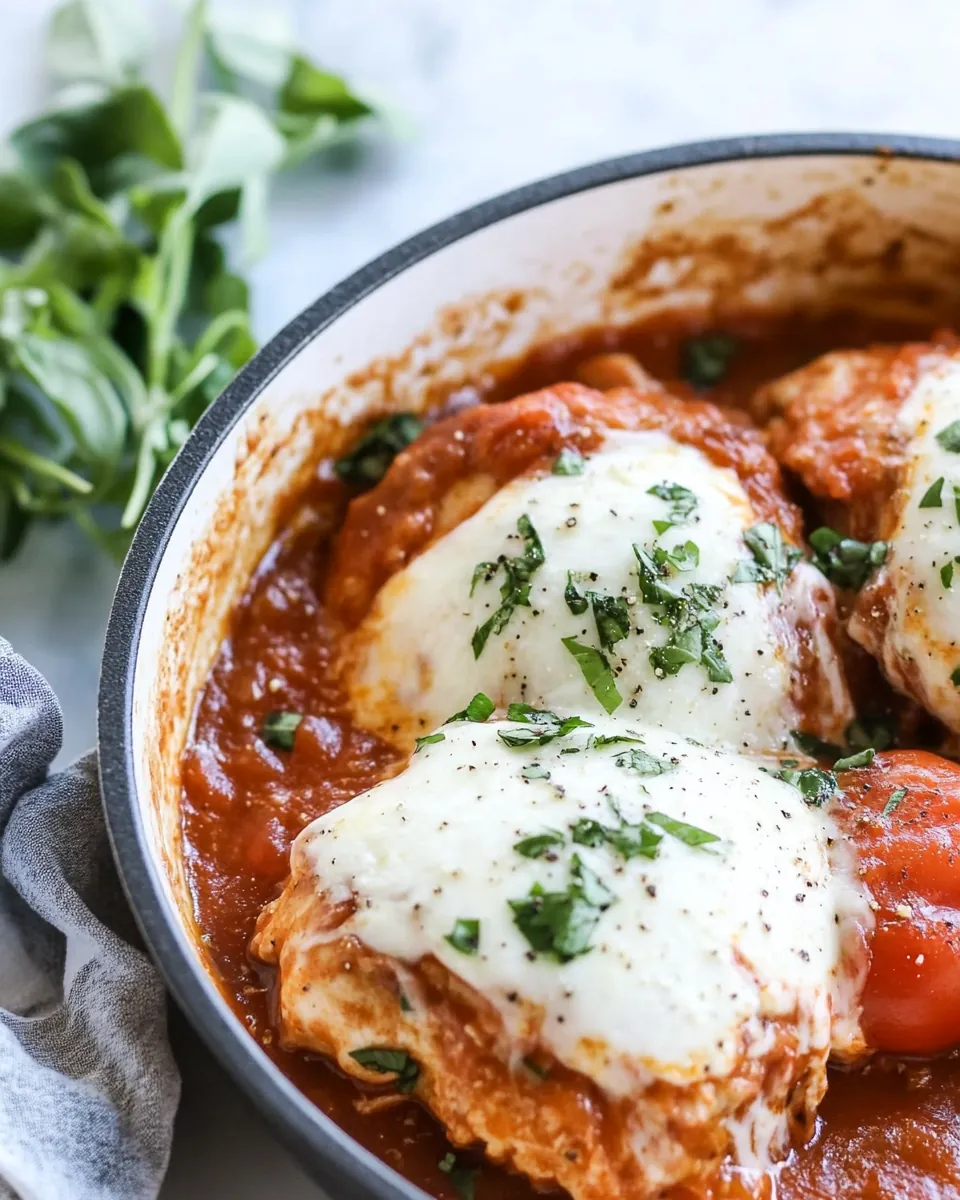 Chicken Mozzarella Skillet