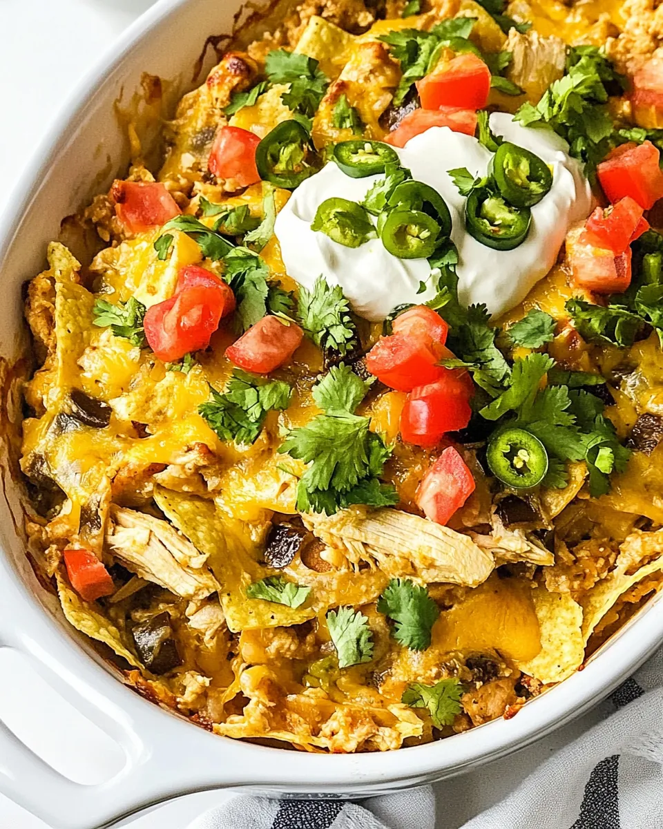 Chicken Nacho Casserole