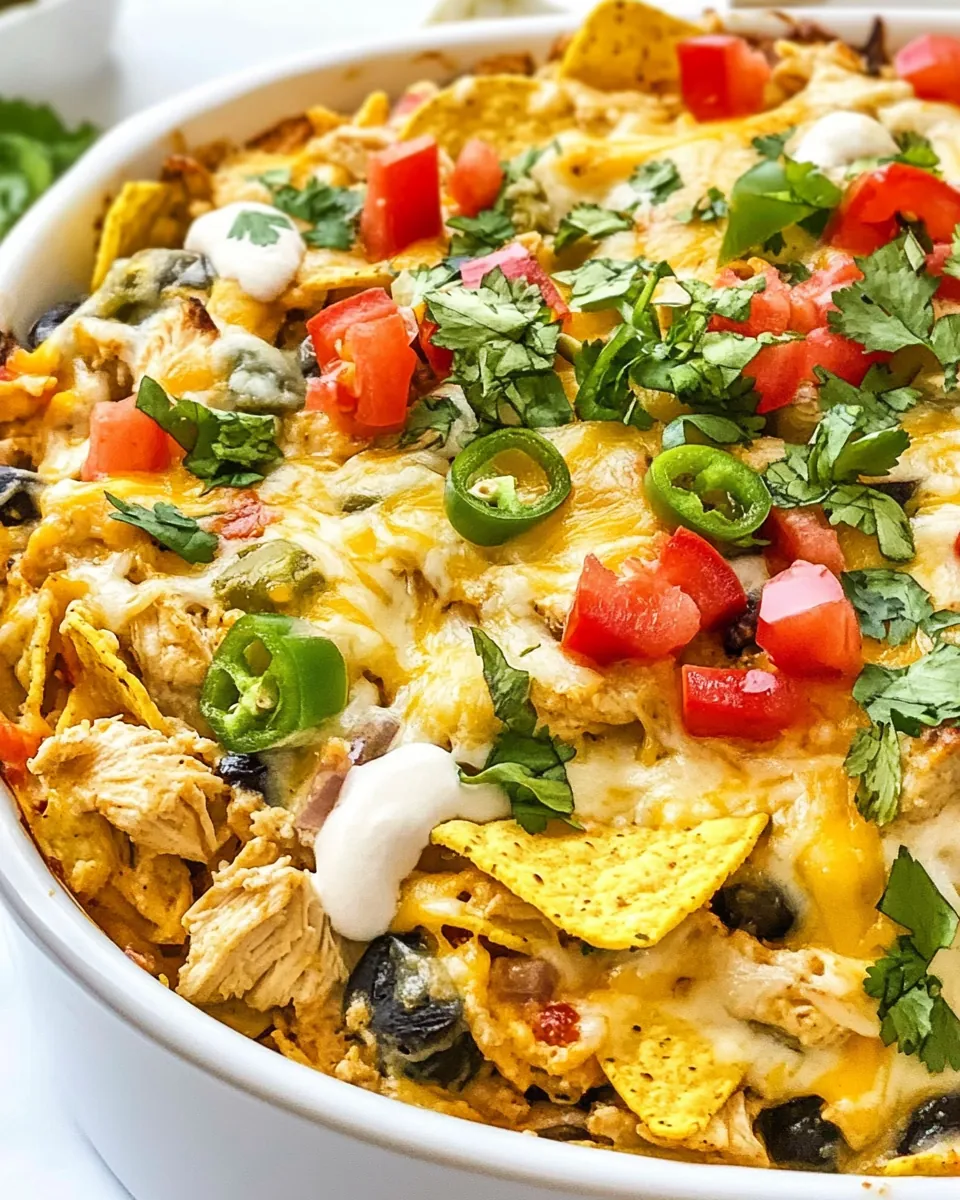 Chicken Nacho Casserole