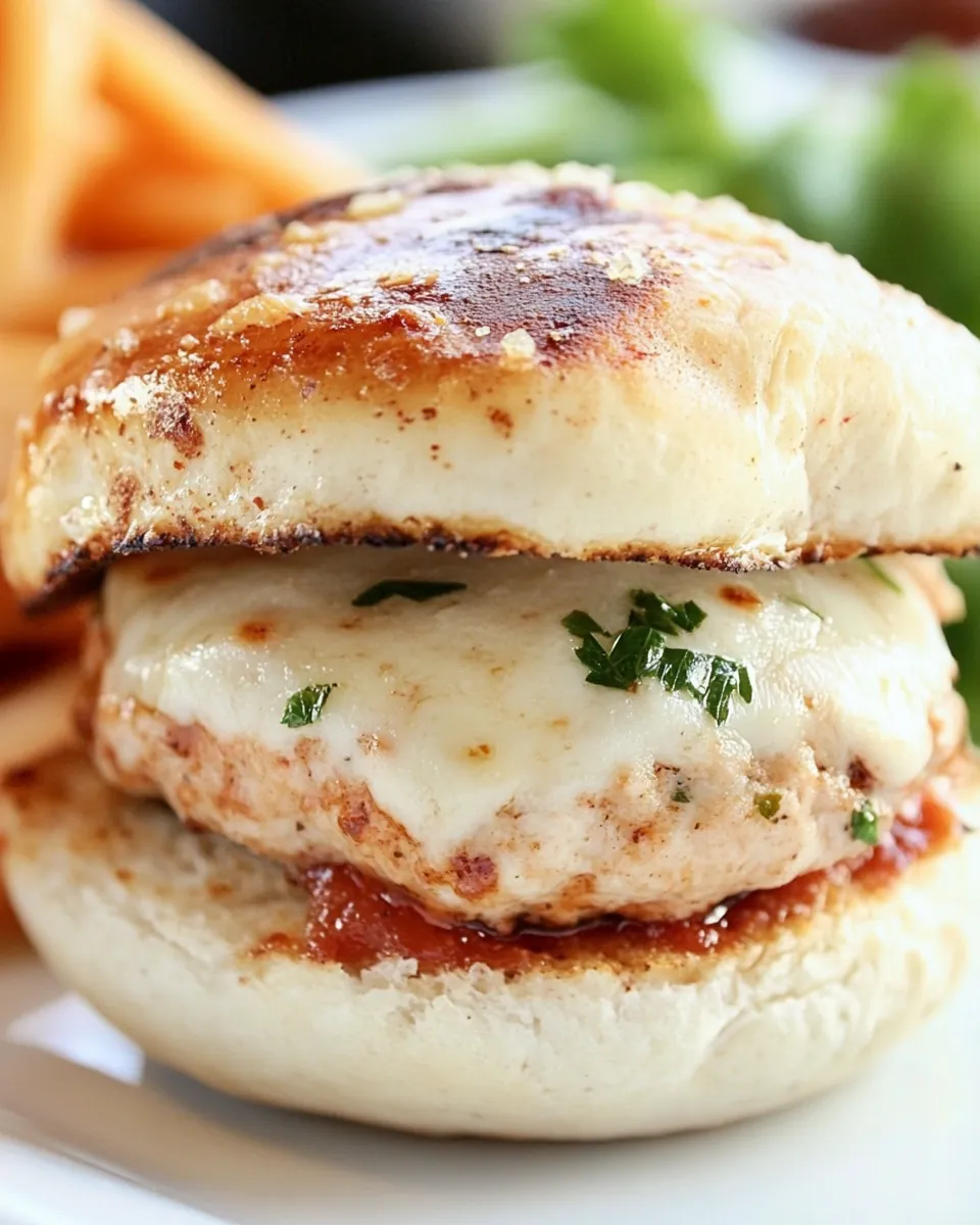 Chicken Parmesan Burgers