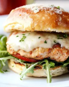 Chicken Parmesan Burgers