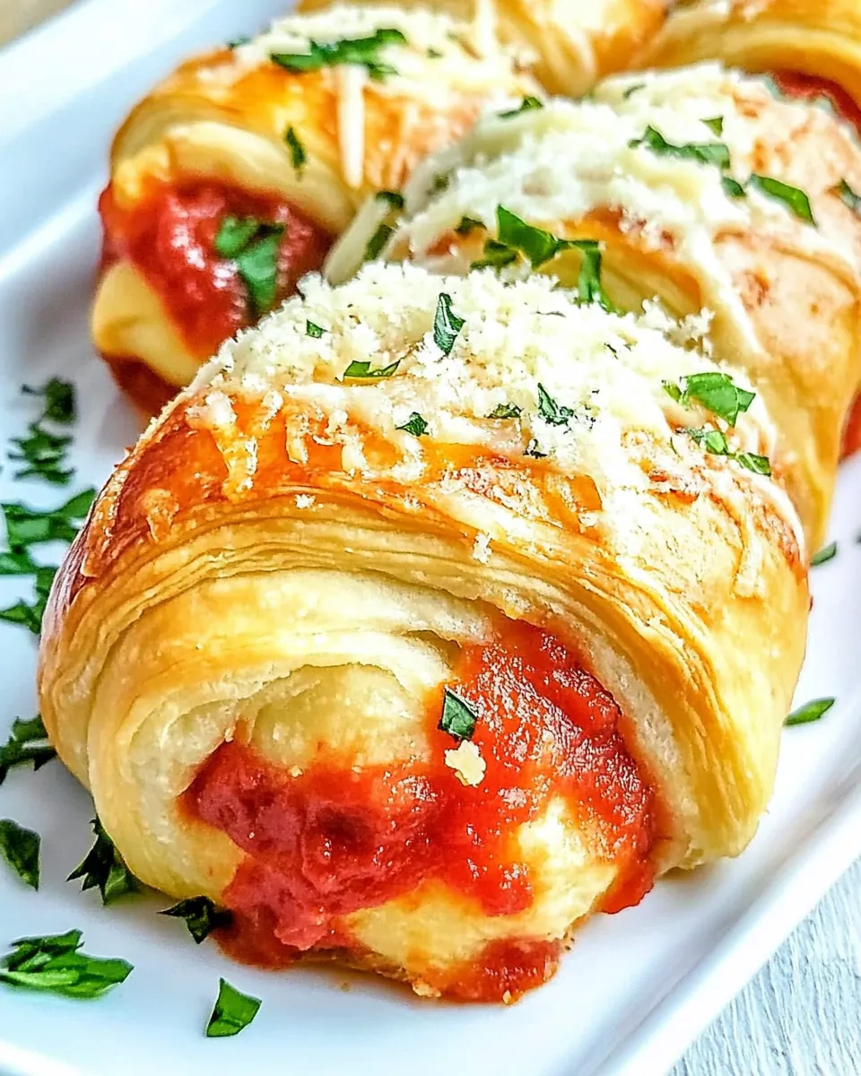 Chicken Parmesan Crescent Rolls