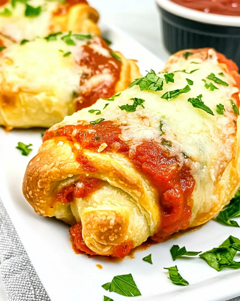 Chicken Parmesan Crescent Rolls