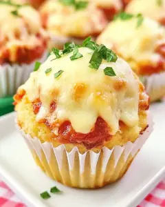 Chicken Parmesan Cupcakes