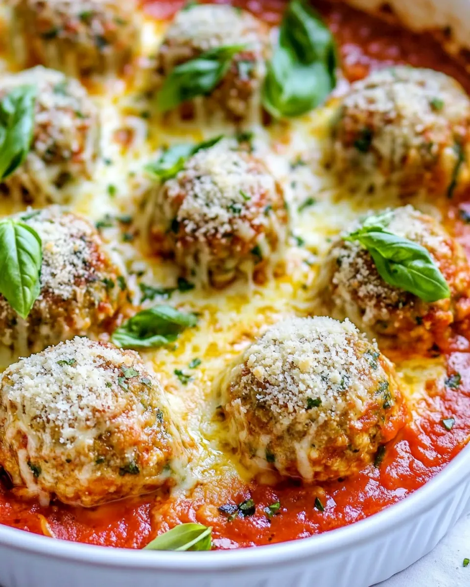 Chicken Parmesan Meatballs