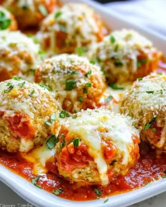 Chicken Parmesan Meatballs