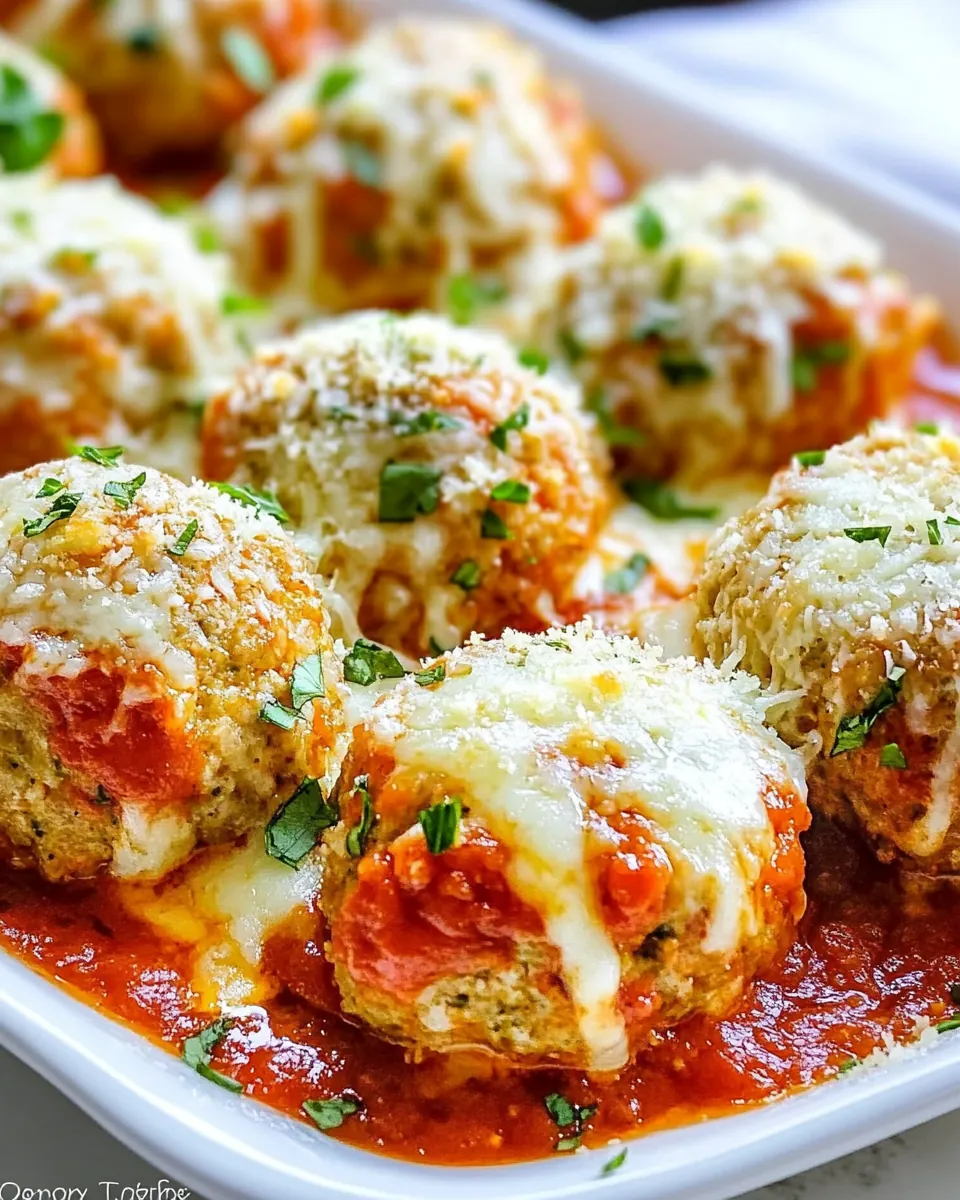 Chicken Parmesan Meatballs