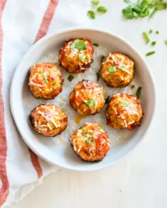 Chicken Parmesan Meatloaf Bites