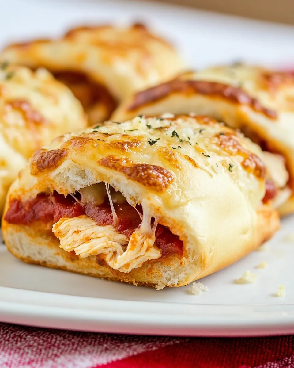 Chicken Parmesan Pizza Sliders