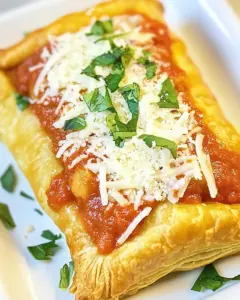 Chicken Parmesan Puff Pastry