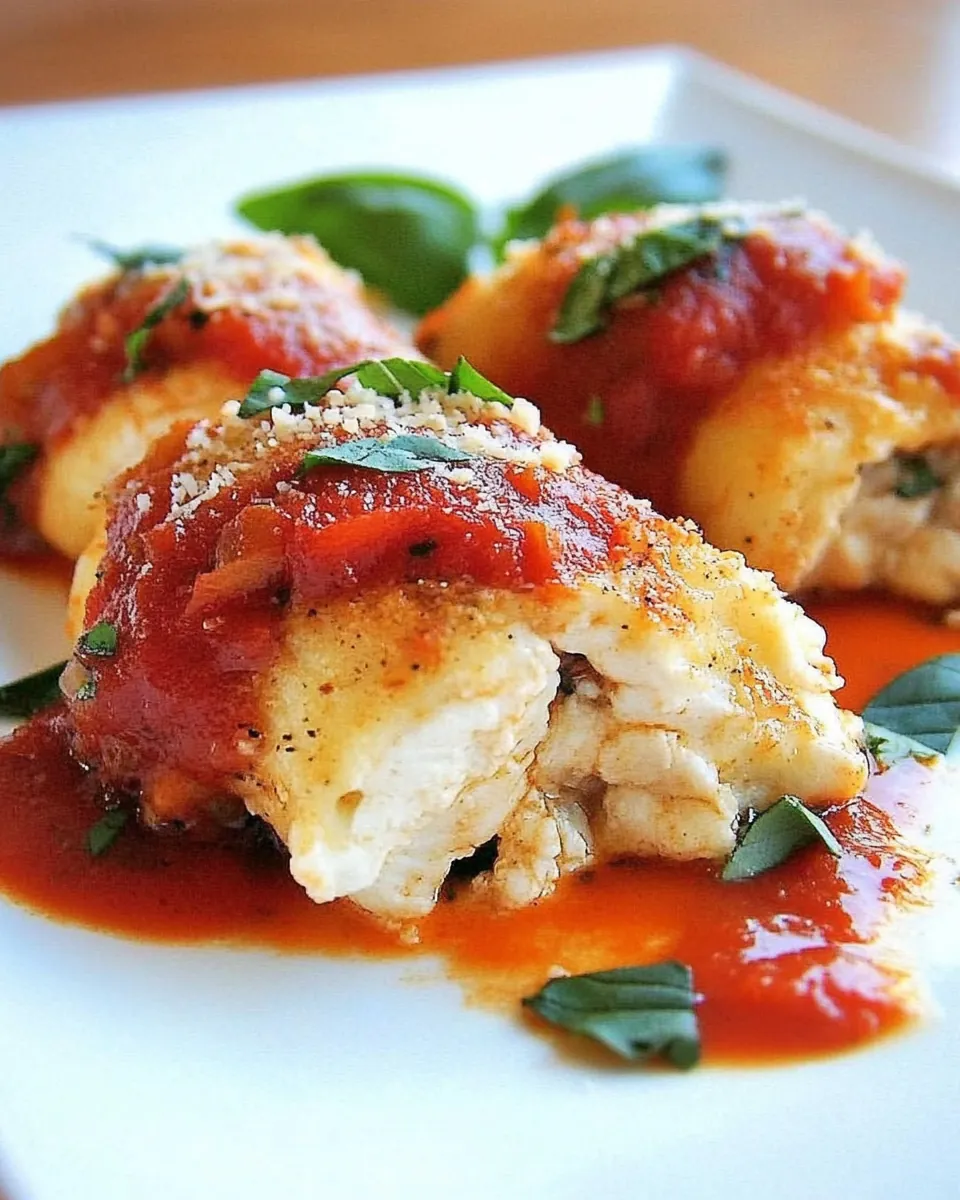 Chicken Parmesan Rollatini
