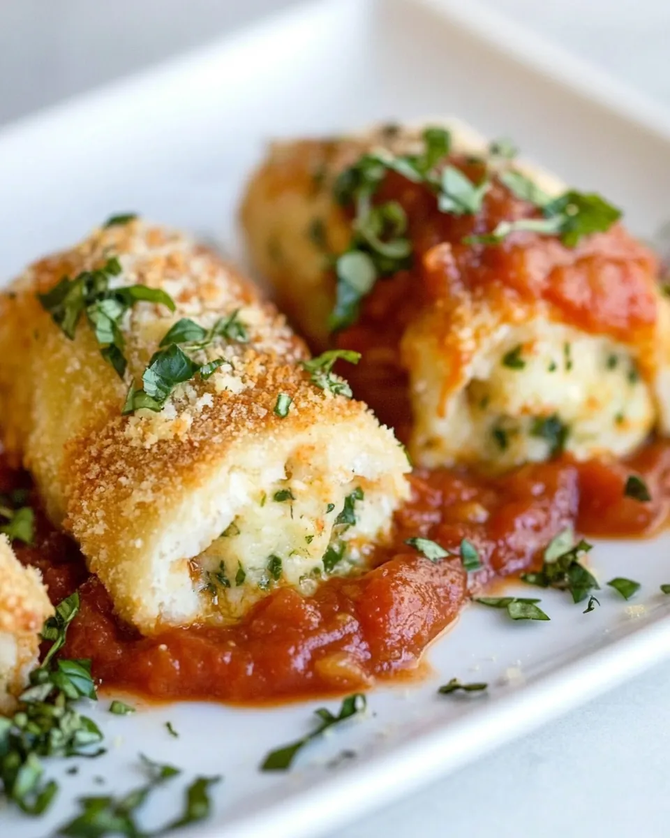 Chicken Parmesan Rolls