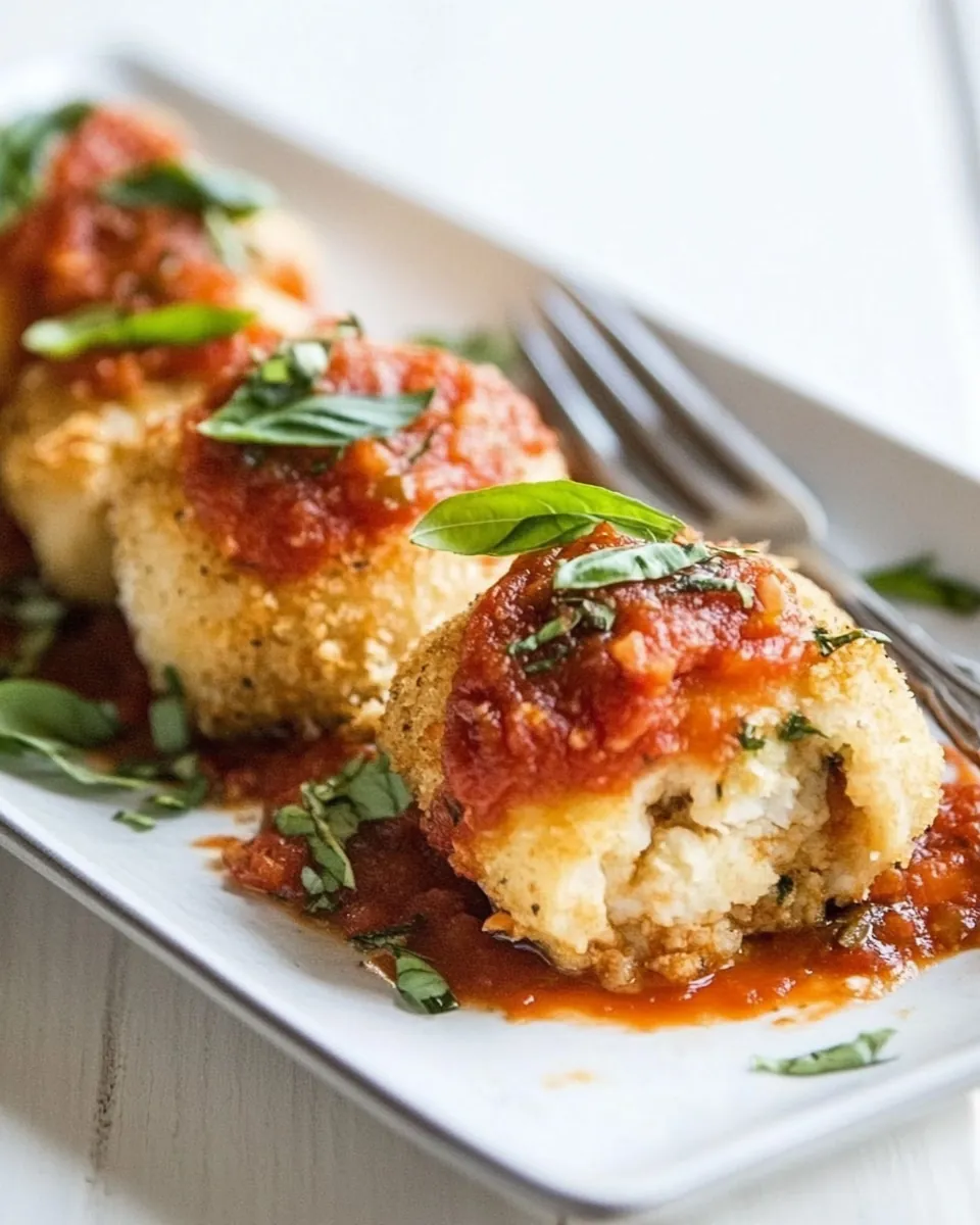 Chicken Parmesan Rolls