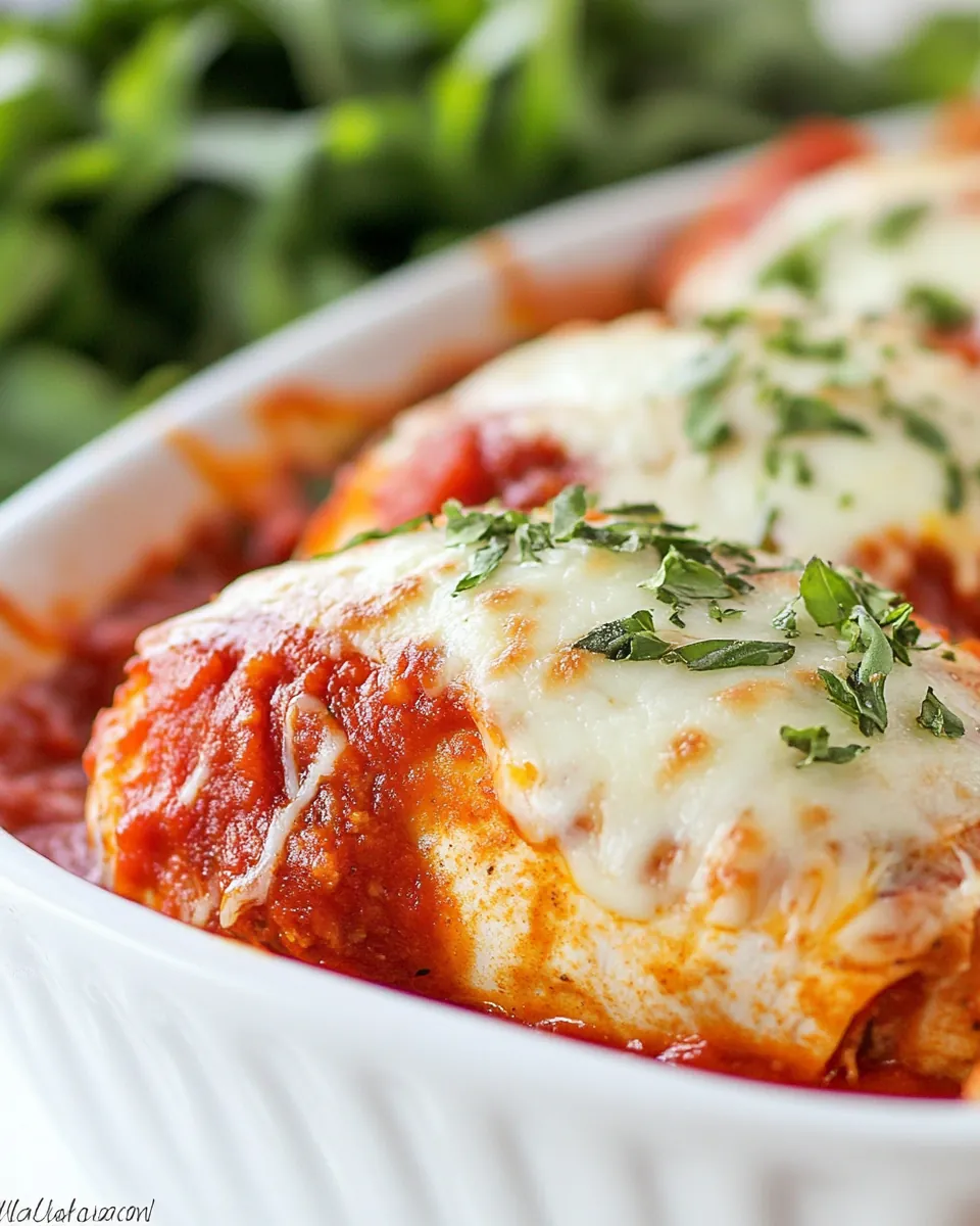 Chicken Parmesan Rollups